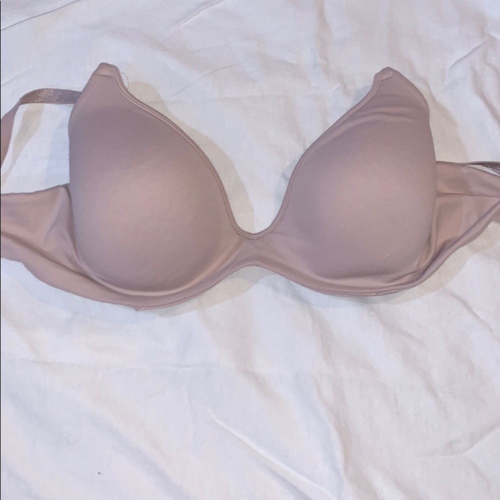 Pink full coverage T-shirt Bra